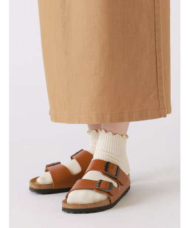 メロウ1×1リブショートソックス