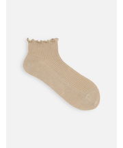 メロウ1×1リブショートソックス