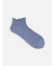 メロウ1×1リブショートソックス