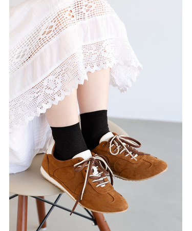 なめらかラメリブショートソックス