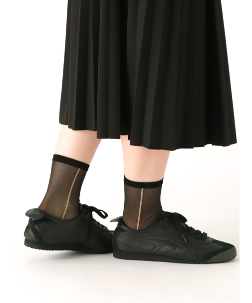 シアーサイドラインショートソックス