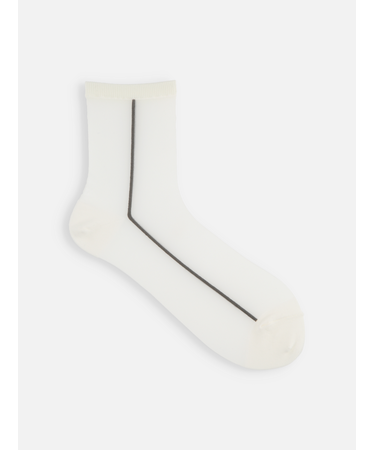 シアーサイドラインショートソックス