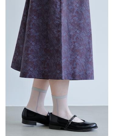 シアーサイドラインショートソックス