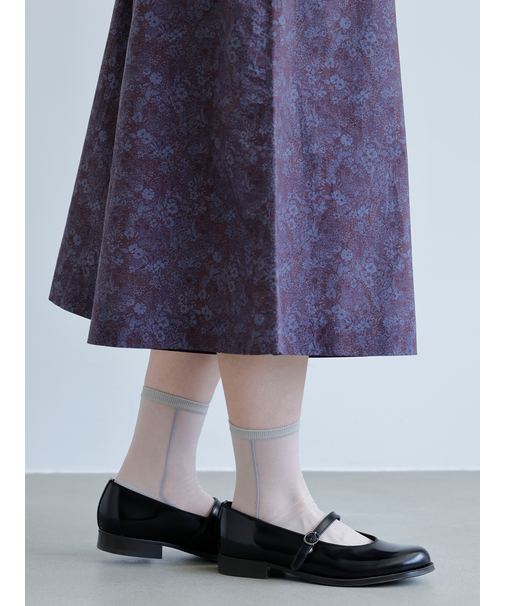 シアーサイドラインショートソックス