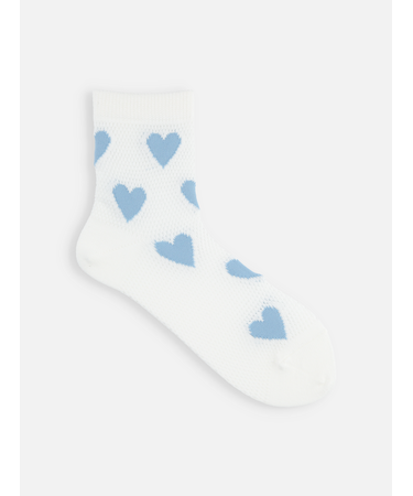 メッシュハートショートソックス