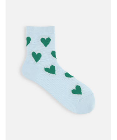 メッシュハートショートソックス