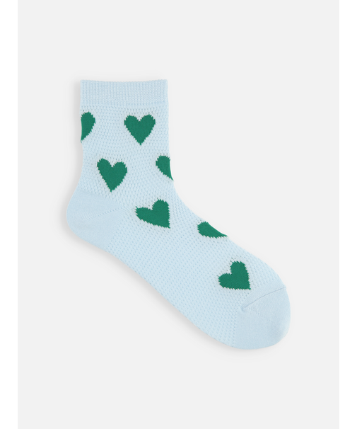 メッシュハートショートソックス