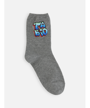 キッズ 綿ピクセルアートソックス 19～21cm