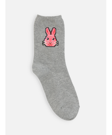 キッズ 綿ピクセルアートソックス 19～21cm