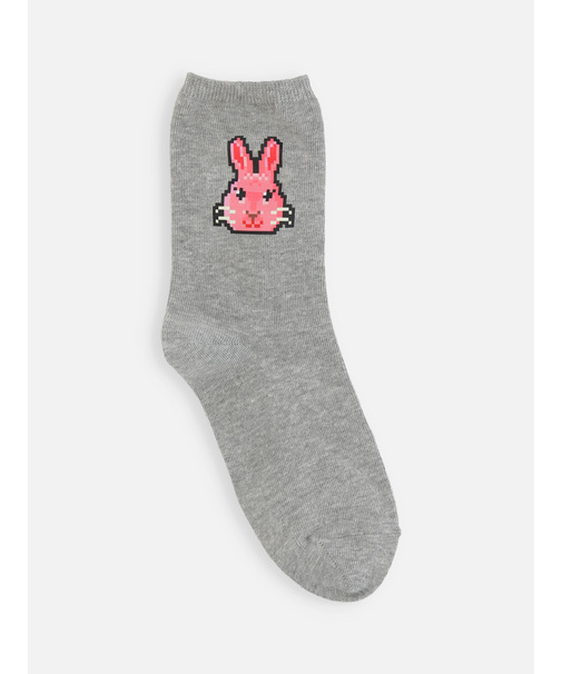 キッズ 綿ピクセルアートソックス 19～21cm