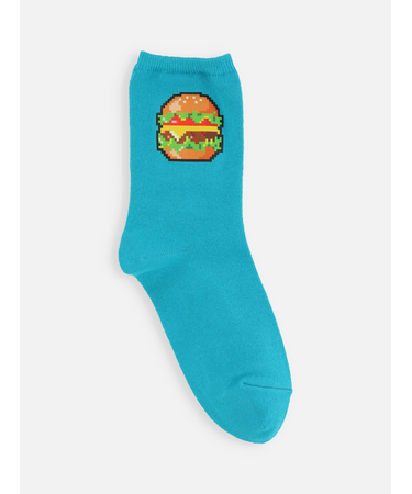 キッズ 綿ピクセルアートソックス 19～21cm