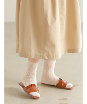 クロシェ風パッチワーク柄ショートソックス