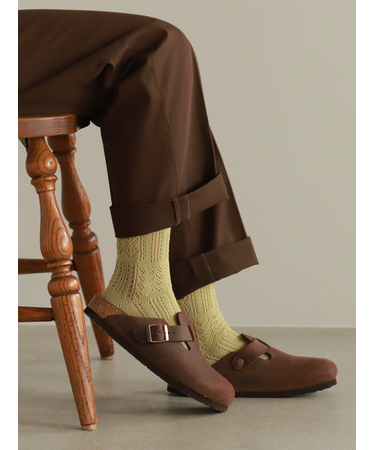 クロシェ風パッチワーク柄ショートソックス