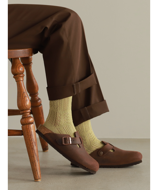 クロシェ風パッチワーク柄ショートソックス