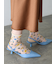 シアーフローラルショートソックス