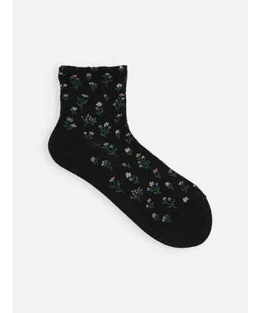 プチフローラルショートソックス