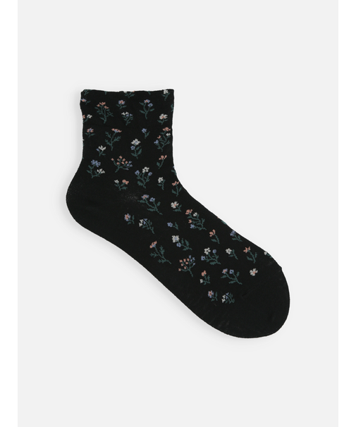 プチフローラルショートソックス