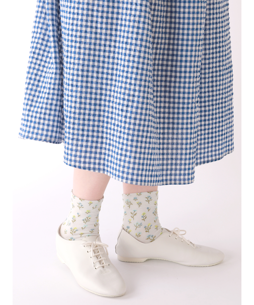 プチフローラルショートソックス