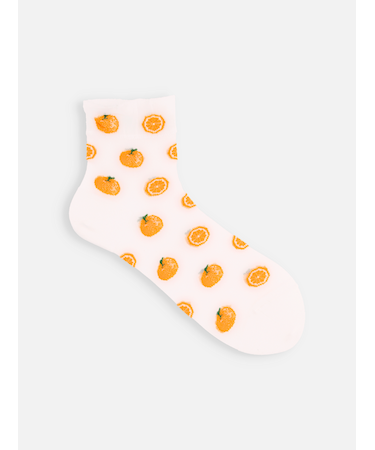 チュールJUICYオレンジショートソックス