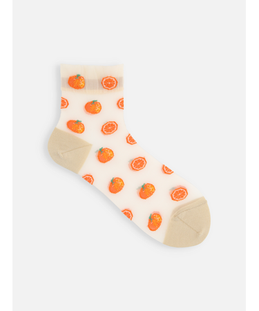 チュールJUICYオレンジショートソックス