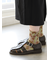 綿麻クレープにじみフラワーフロートショートソックス