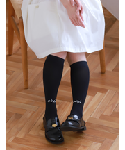 メッセージ刺繍ハイソックス