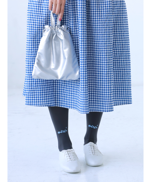 メッセージ刺繍ハイソックス