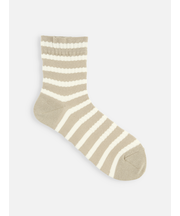 綿麻メッシュフロートボーダーショートソックス