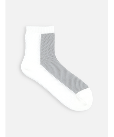 ドライ メッシュバイカラーショートソックス