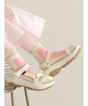 ドライ メッシュバイカラーショートソックス