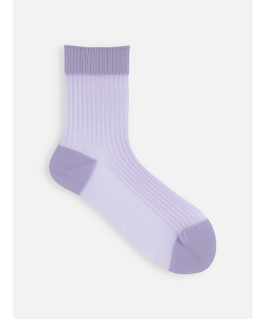 シアーリブショートソックス