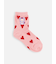 キッズ チュッピー刺繍ハート柄ショートソックス 19~21cm