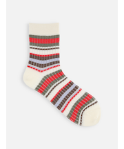 メッシュマルチボーダーショートソックス