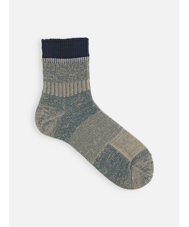 【Tabio MEN】ヴィンテージライクリブショート丈ソックス