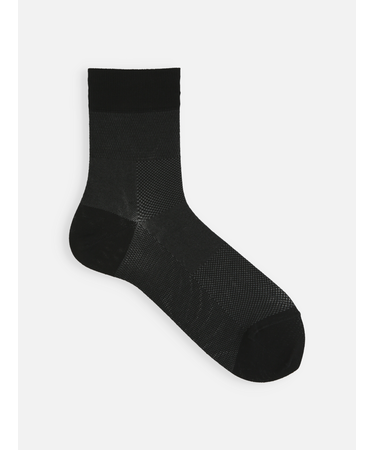 【Tabio MEN】ライトメッシュブロックショート丈ソックス