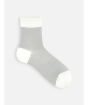 【Tabio MEN】ライトメッシュブロックショート丈ソックス