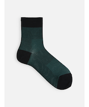 【Tabio MEN】ライトメッシュブロックショート丈ソックス