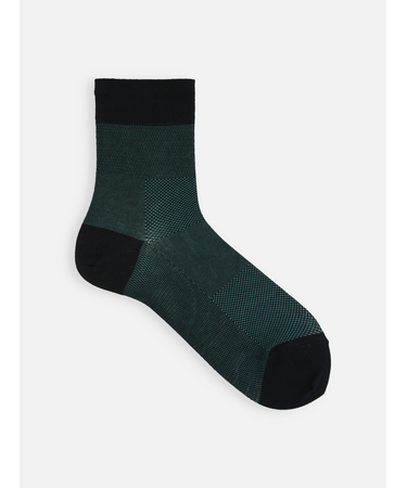 【Tabio MEN】ライトメッシュブロックショート丈ソックス