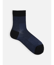 【Tabio MEN】ライトメッシュブロックショート丈ソックス