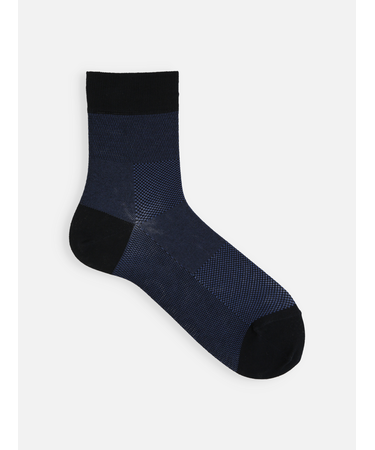 【Tabio MEN】ライトメッシュブロックショート丈ソックス
