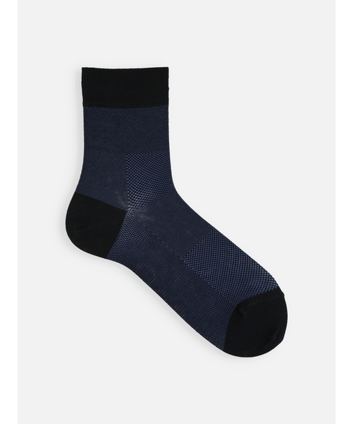 【Tabio MEN】ライトメッシュブロックショート丈ソックス