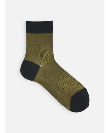 【Tabio MEN】ライトメッシュブロックショート丈ソックス