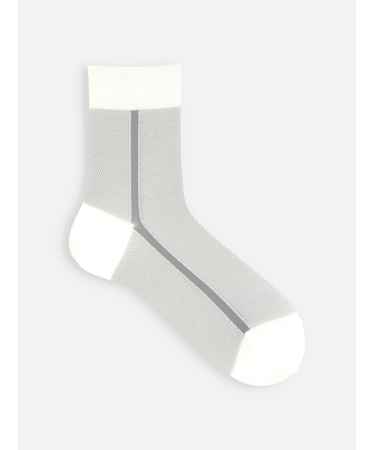 【Tabio MEN】ライトメッシュサイドラインショート丈ソックス