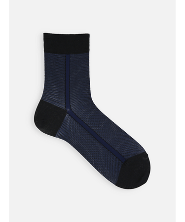 【Tabio MEN】ライトメッシュサイドラインショート丈ソックス