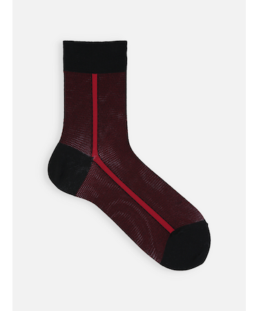 【Tabio MEN】ライトメッシュサイドラインショート丈ソックス