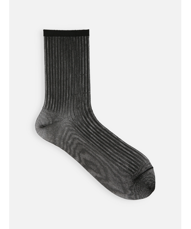 シアーリブショート丈ソックス