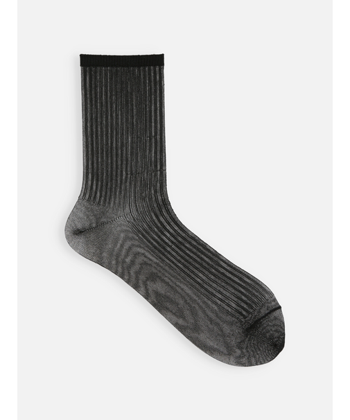 シアーリブショート丈ソックス