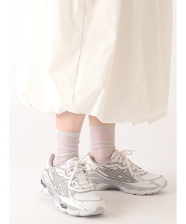 シアーリブショート丈ソックス