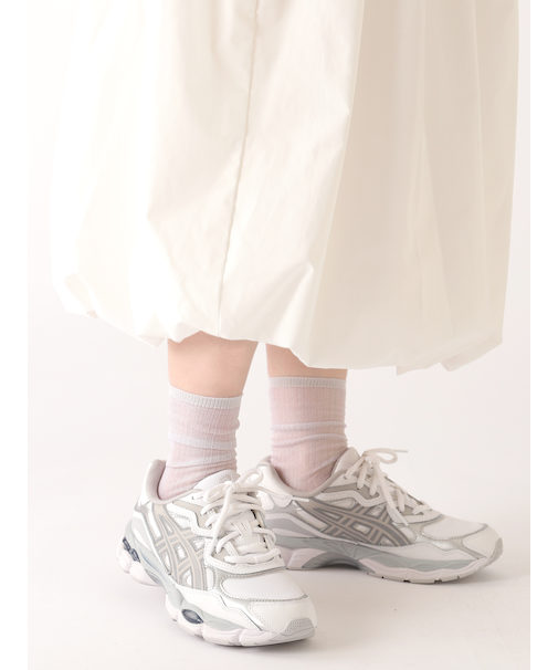 シアーリブショート丈ソックス