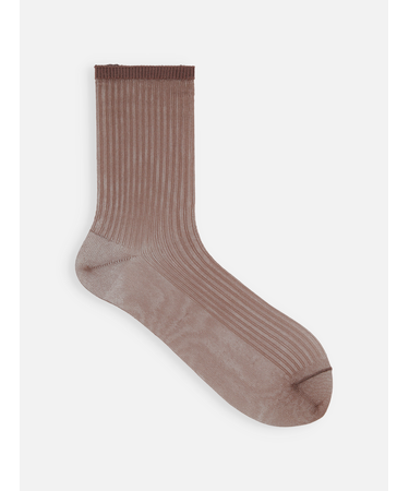 シアーリブショート丈ソックス